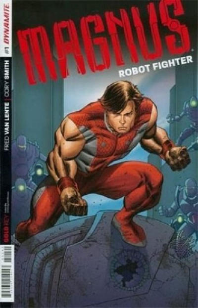 Cover for Magnus Robot Fighter (Dynamite Entertainment, 2014 series) #1 [Rob Liefeld Rare Re-order Cover]