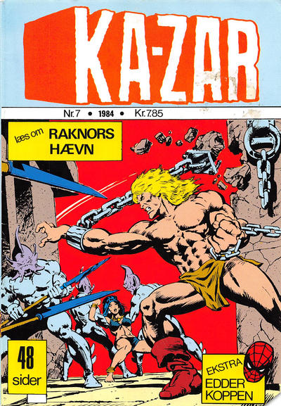 Cover for Ka-Zar (Winthers Forlag, 1983 series) #7
