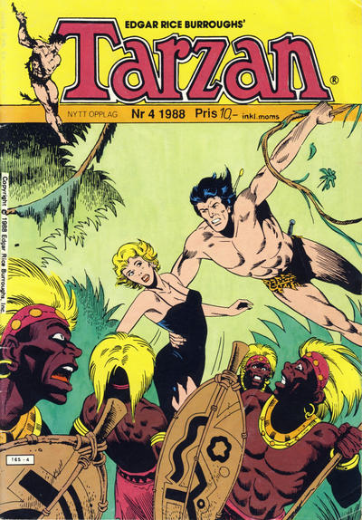 Cover for Tarzan (Atlantic Forlag, 1977 series) #4/1988