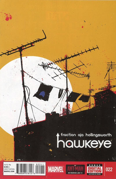 Cover for Hawkeye (Marvel, 2012 series) #22
