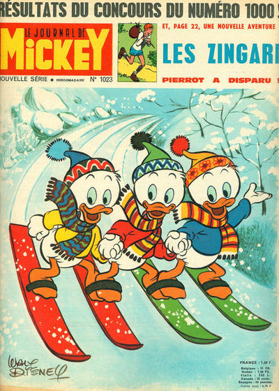 Cover for Le Journal de Mickey (Hachette, 1952 series) #1023