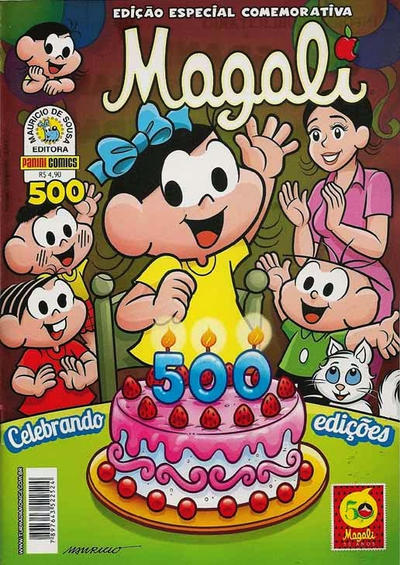 Cover for Magali (Panini Brasil, 2007 series) #500 [edição especial com capa metalizada]