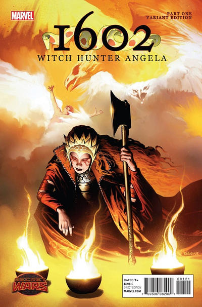 Cover for 1602: Witch Hunter Angela (Marvel, 2015 series) #1 [Incentive Richard Isanove Variant]