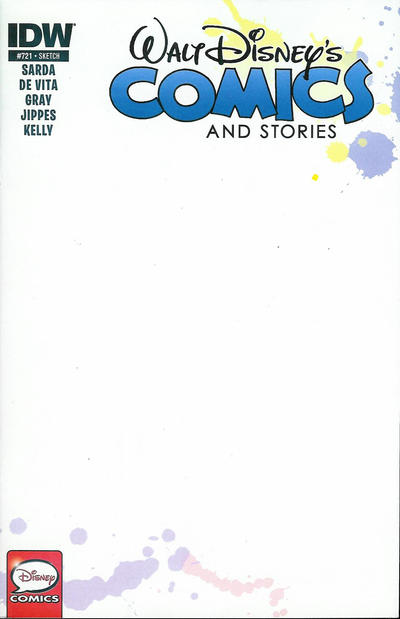 Cover for Walt Disney's Comics and Stories (IDW, 2015 series) #721 [Sketch Variant Cover]