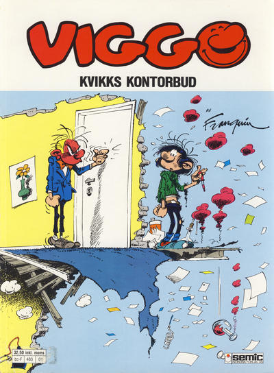 Cover for Viggo (Semic, 1986 series) #1 - Viggo - Kvikks kontorbud [4. opplag]
