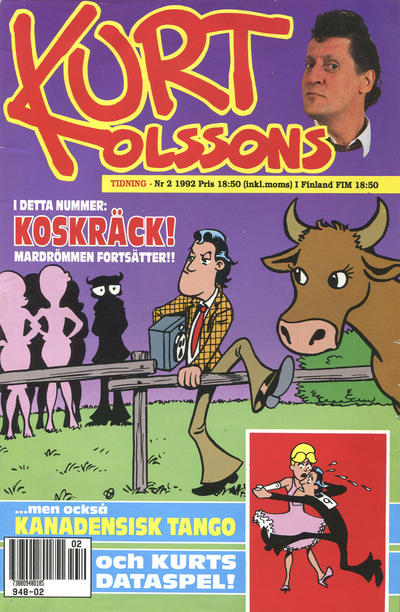Cover for Kurt Olssons tidning (Semic, 1991 series) #2/1992
