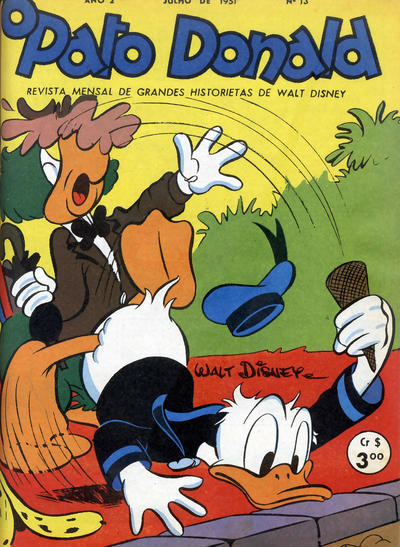 Cover for O Pato Donald (Editora Abril, 1950 series) #13