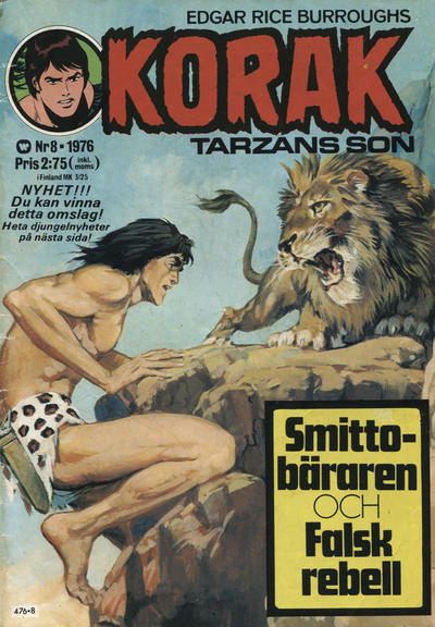Cover for Korak (Williams Förlags AB, 1966 series) #8/1976