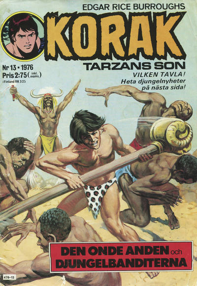 Cover for Korak (Williams Förlags AB, 1966 series) #13/1976