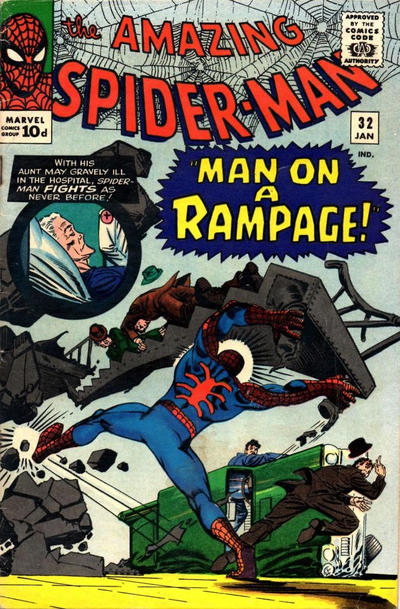 Cover for The Amazing Spider-Man (Marvel, 1963 series) #32 [British]