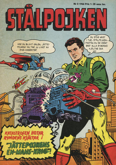 Cover for Stålpojken (Centerförlaget, 1959 series) #8/1966