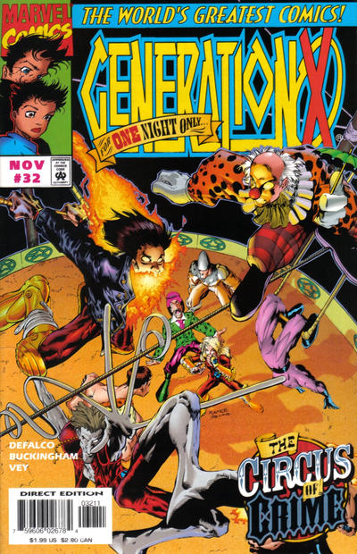 Cover for Generation X (Marvel, 1994 series) #32 [Direct Edition]