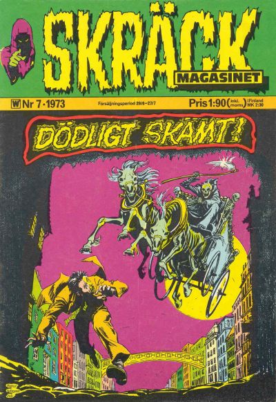 Cover for Skräckmagasinet (Williams Förlags AB, 1972 series) #7/1973