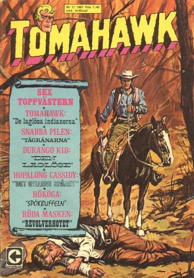 Cover for Tomahawk (Centerförlaget, 1951 series) #11/1967