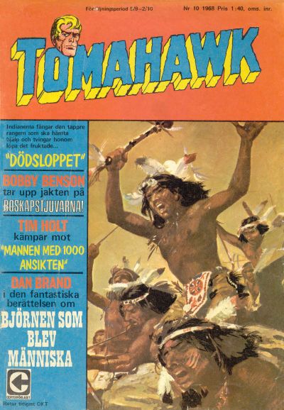 Cover for Tomahawk (Centerförlaget, 1951 series) #10/1968