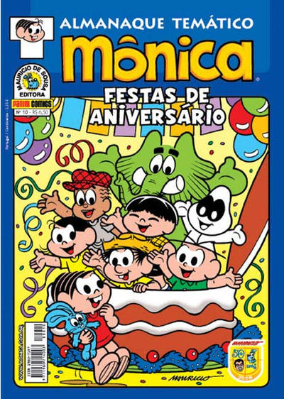 Cover for Almanaque Temático (Panini Brasil, 2007 series) #10 - Mônica: Festas de Aniversário