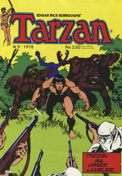 Cover for Tarzan (Atlantic Förlags AB, 1977 series) #9/1978