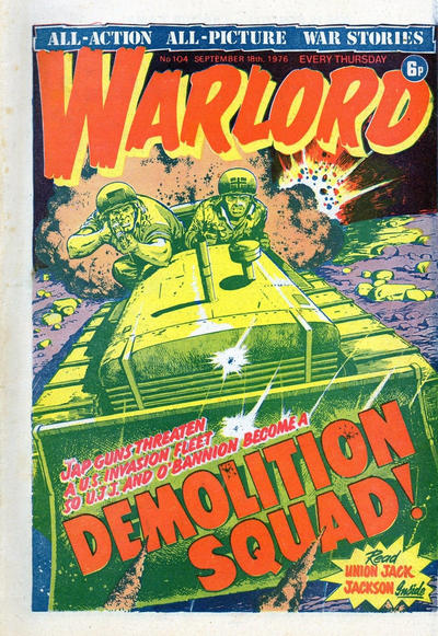 Cover for Warlord (D.C. Thomson, 1974 series) #104
