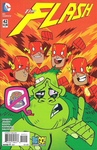 Cover for The Flash (DC, 2011 series) #42 [Teen Titans Go! Cover]