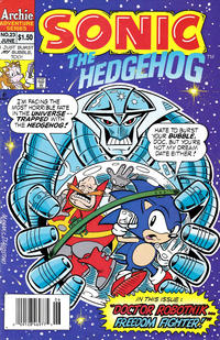Cover for Sonic the Hedgehog (Archie, 1993 series) #23 [Newsstand]