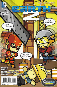 Cover Thumbnail for Earth 2 (DC, 2012 series) #19 [Scribblenauts Unmasked Cover]