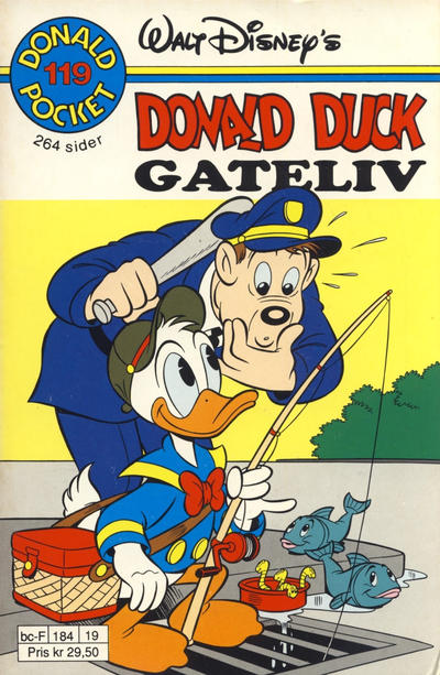 Cover for Donald Pocket (Hjemmet / Egmont, 1968 series) #119 - Donald Duck Gateliv [1. opplag]