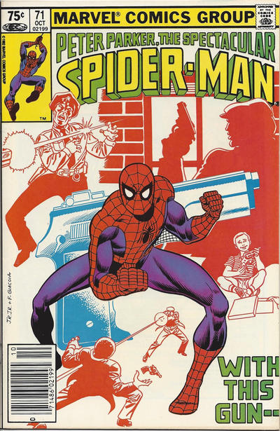 Cover for The Spectacular Spider-Man (Marvel, 1976 series) #71 [Canadian]