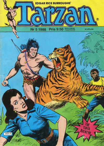 Cover for Tarzan (Atlantic Förlags AB, 1977 series) #5/1988