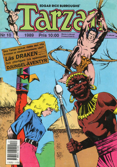 Cover for Tarzan (Atlantic Förlags AB, 1977 series) #10/1989