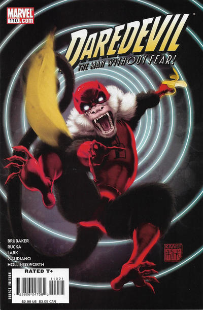 Cover for Daredevil (Marvel, 1998 series) #110 [Marvel Apes Variant]