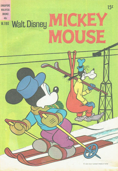 Cover for Walt Disney's Mickey Mouse (W. G. Publications; Wogan Publications, 1956 series) #190