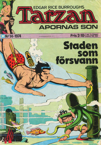 Cover for Tarzan (Williams Förlags AB, 1966 series) #14/1974