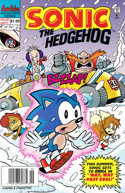 Cover for Sonic the Hedgehog (Archie, 1993 series) #26 [Newsstand]