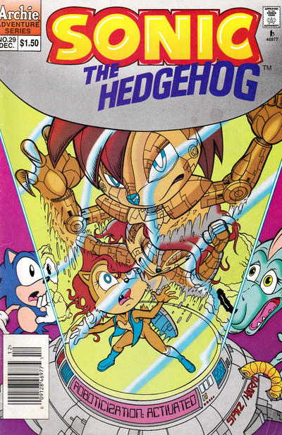Cover for Sonic the Hedgehog (Archie, 1993 series) #29 [Newsstand]
