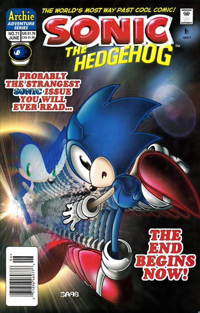 Cover for Sonic the Hedgehog (Archie, 1993 series) #71 [Newsstand]