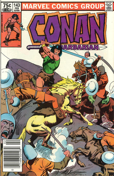 Cover for Conan the Barbarian (Marvel, 1970 series) #143 [Canadian]
