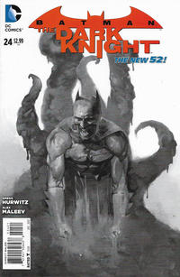 Cover Thumbnail for Batman: The Dark Knight (DC, 2011 series) #24 [Alex Maleev Black & White Cover]