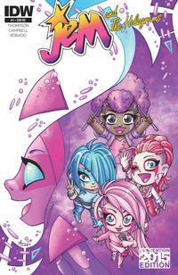 Cover Thumbnail for Jem & The Holograms (IDW, 2015 series) #1 [Cover RE - 2015 Emerald City Comic Con Variant - Agnes Garbowska]