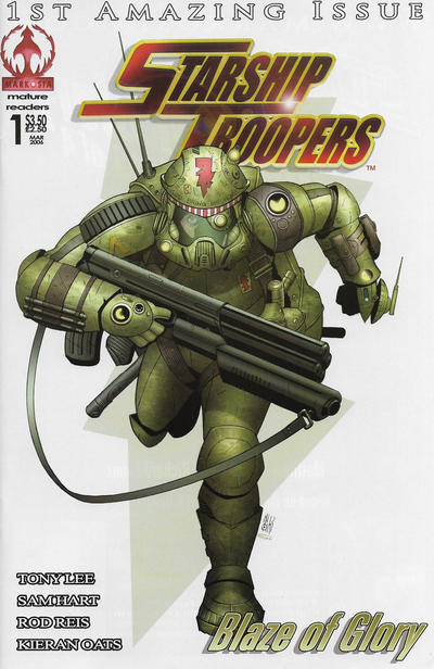 Cover for Starship Troopers: Blaze of Glory (Markosia Publishing, 2006 series) #1 [Trooper Cover]