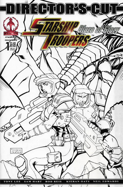 Cover for Starship Troopers: Blaze of Glory (Markosia Publishing, 2006 series) #1 [Director's Cut]