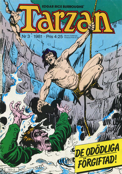 Cover for Tarzan (Atlantic Förlags AB, 1977 series) #3/1981