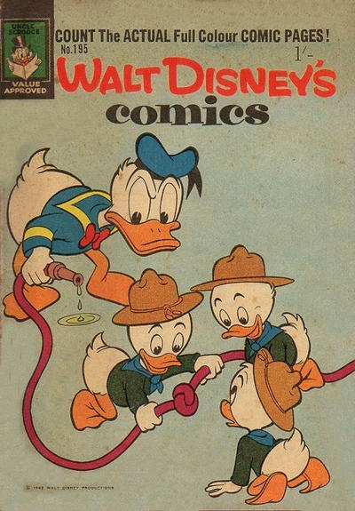 Cover for Walt Disney's Comics (W. G. Publications; Wogan Publications, 1946 series) #195