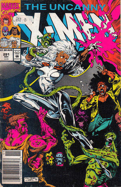 Cover for The Uncanny X-Men (Marvel, 1981 series) #291 [Australian]