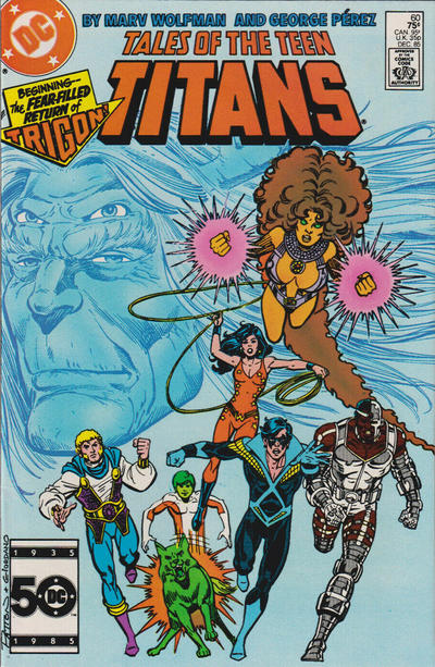 Cover for Tales of the Teen Titans (DC, 1984 series) #60 [Direct]