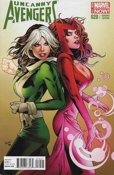 Cover for Uncanny Avengers (Marvel, 2012 series) #20 [Greg Land Variant]