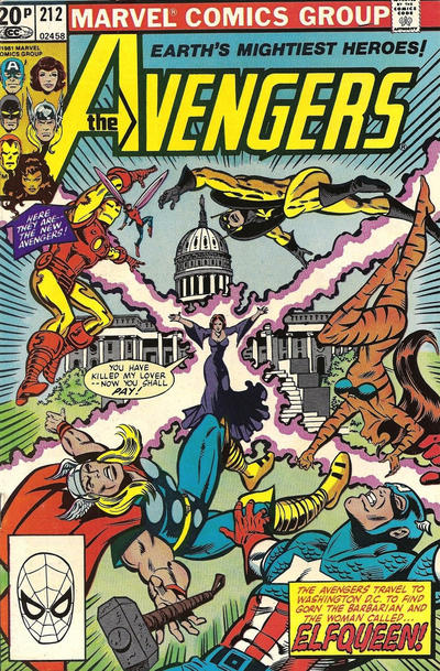 Cover for The Avengers (Marvel, 1963 series) #212 [British]