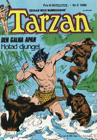 Cover Thumbnail for Tarzan (Atlantic Förlags AB, 1977 series) #5/1986