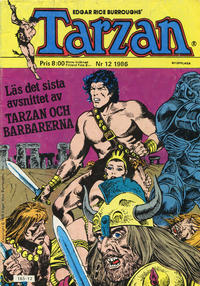 Cover Thumbnail for Tarzan (Atlantic Förlags AB, 1977 series) #12/1986