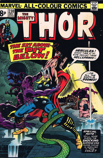 Cover for Thor (Marvel, 1966 series) #230 [British]