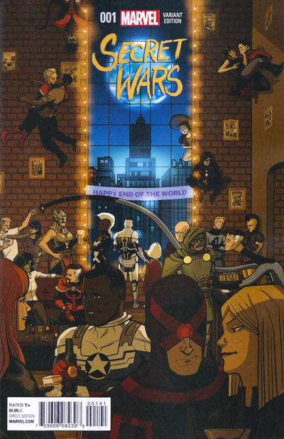 Cover for Secret Wars (Marvel, 2015 series) #1 [Chip Zdarsky Party Variant]